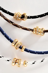 Corded Magnetic Crystal Beaded Necklace