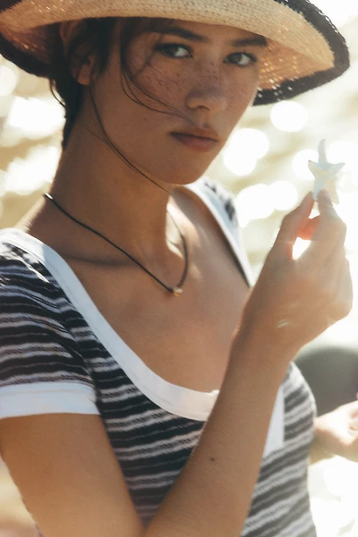 Corded Magnetic Crystal Beaded Necklace