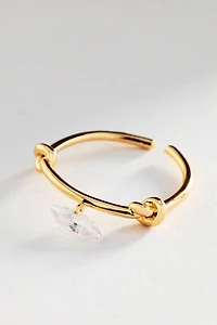 Knotted Crystal Ring