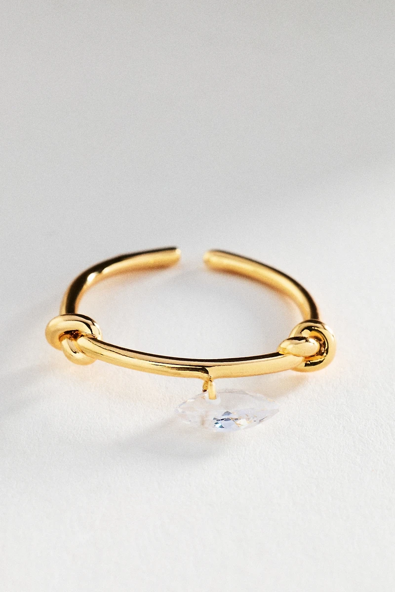 Knotted Crystal Ring