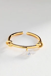 Knotted Crystal Ring