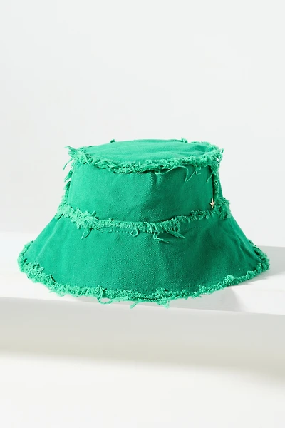 Jocelyn Cotton Frayed Bucket Hat