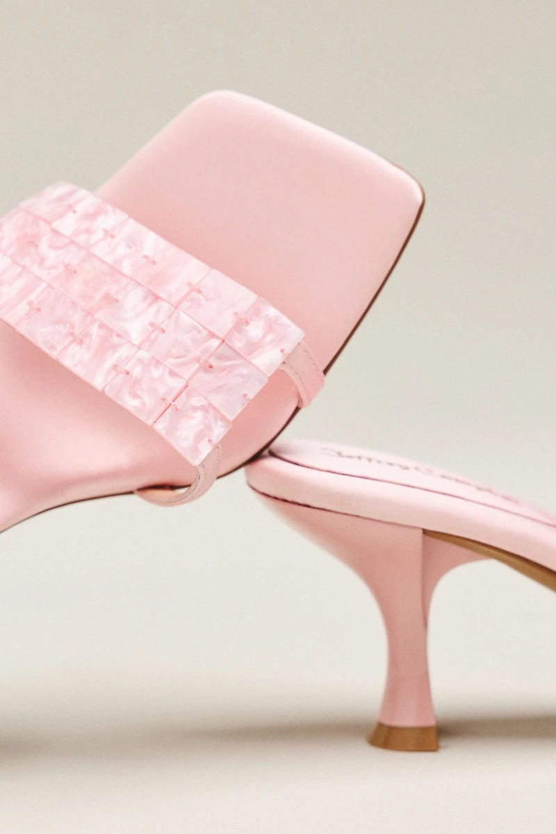 Jeffrey Campbell Abalone-Inspired Square Toe Heels