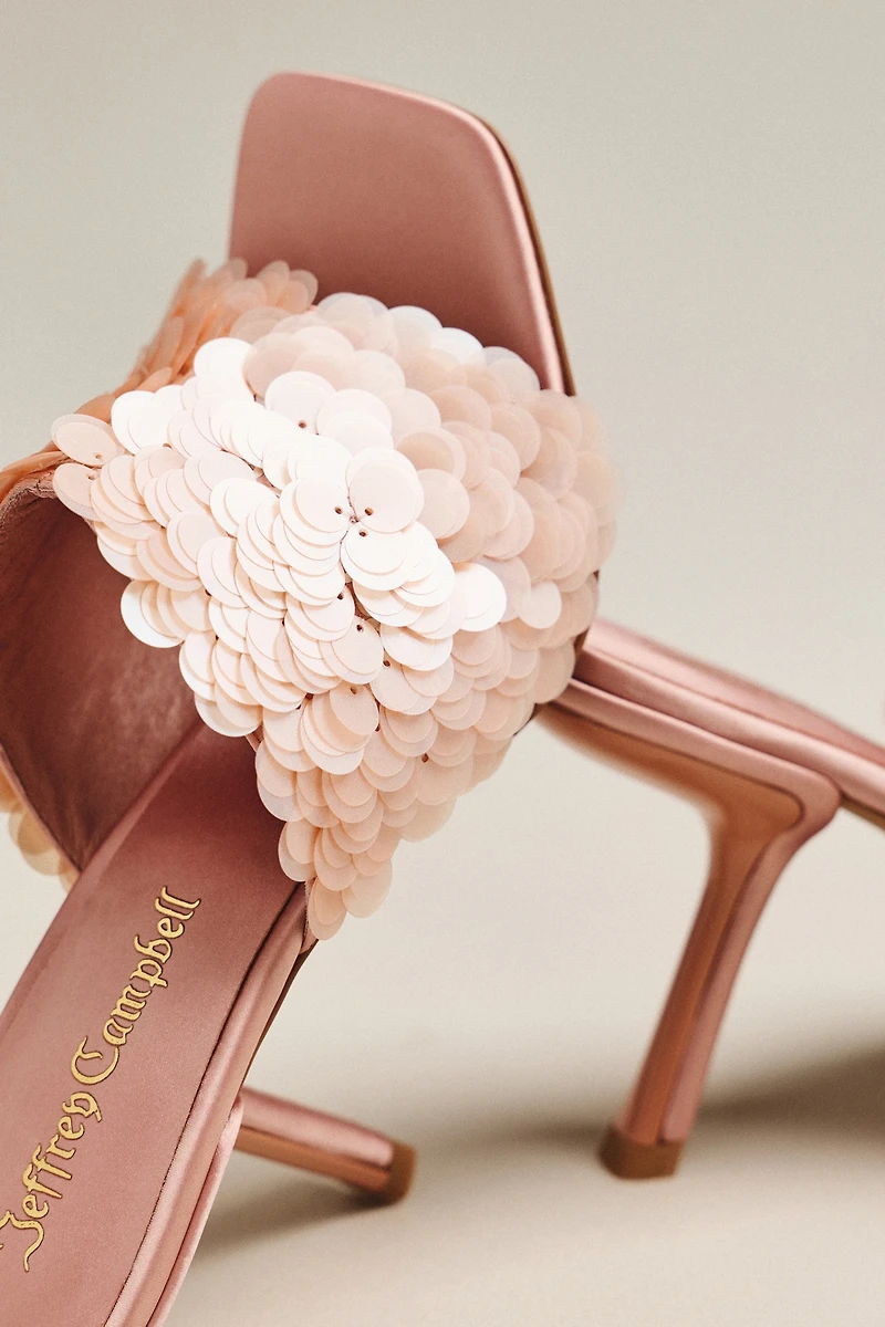 Jeffrey Campbell Bailar Open Toe Slip On Heels