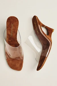 Jeffrey Campbell Booyah Clear Cut-Out Wedge Heels