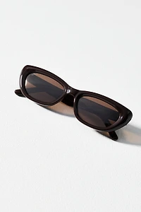 WMP Eyewear Quinn Slim Rectangle Sunglasses