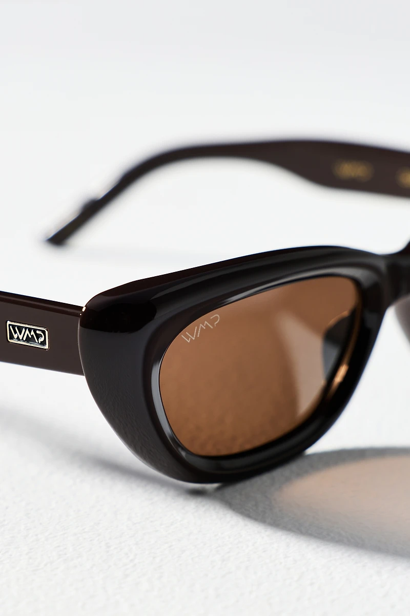 WMP Eyewear Quinn Slim Rectangle Sunglasses