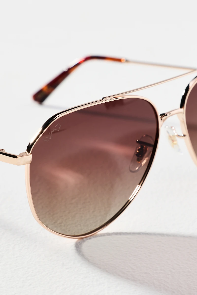 WMP Eyewear Ramsey Metal Aviator Sunglasses