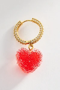 Crystal Haze Jelly Heart Drop Earrings