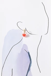 Crystal Haze Jelly Heart Drop Earrings