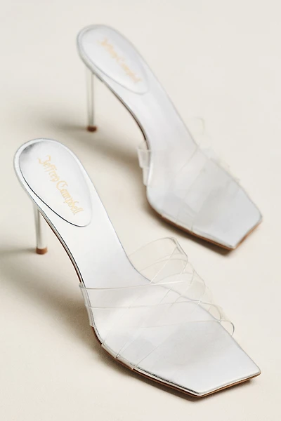 Jeffrey Campbell Dewdrop Square-Toe Heeled Sandals