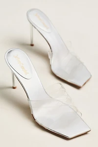 Jeffrey Campbell Dewdrop Square-Toe Heeled Sandals