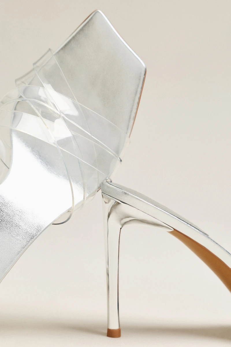 Jeffrey Campbell Dewdrop Square-Toe Heeled Sandals