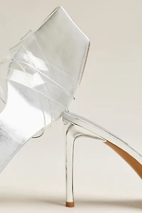 Jeffrey Campbell Dewdrop Square-Toe Heeled Sandals