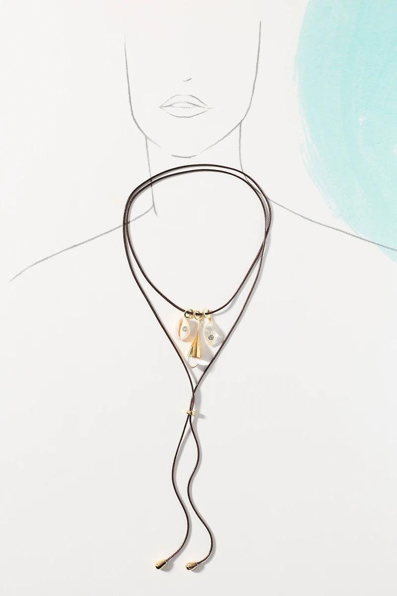 Eliou Marea Charm Wrap Lariat Necklace