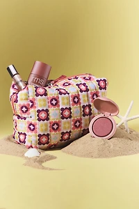Celandine Printed Quilted Cosmetic Bag