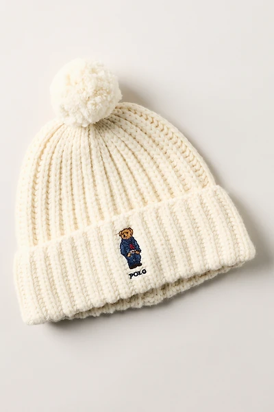 Polo Ralph Lauren Denim Bear Pom Beanie