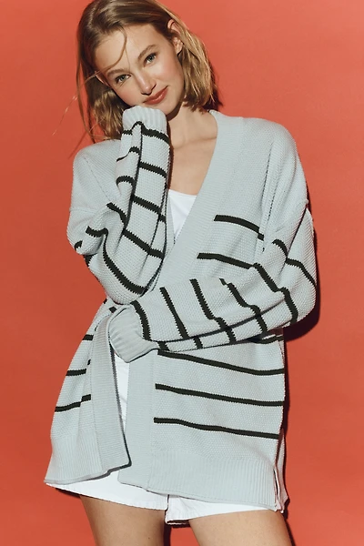 By Anthropologie Waffle Cardigan Sweater