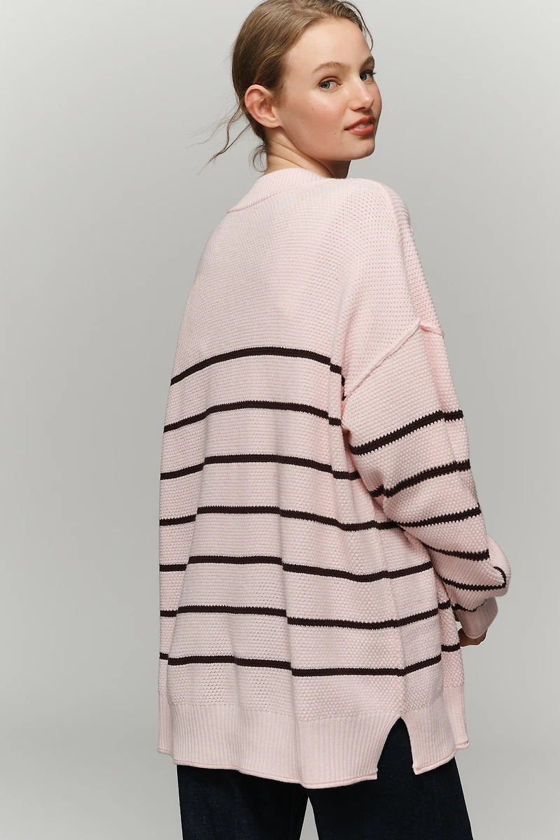 By Anthropologie Waffle Cardigan Sweater
