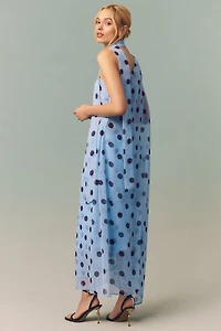 Endless Rose Polka Dot One-Shoulder Maxi Dress