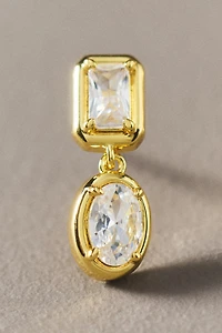 Shashi Bezel Crystal Drop Earrings