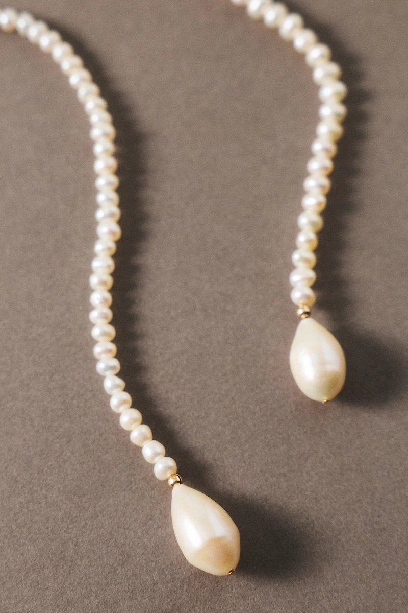 Shashi Bolo Tie Pearl Necklace