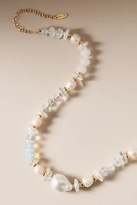 Amelia Pearl & Crystal Beaded Necklace