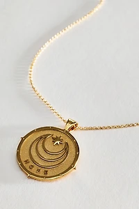 Jane Win Hope Coin Pendant Necklace