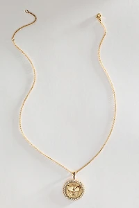 Jane Win Free Petite Embellished Coin Pendant Necklace