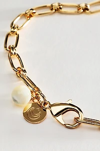 Jane Win Wheels of Fortune Pearl Chain Necklace