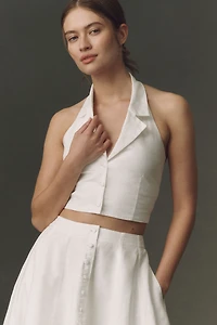 V. Chapman Ashton Halter-Neck Top and Midi Skirt Set