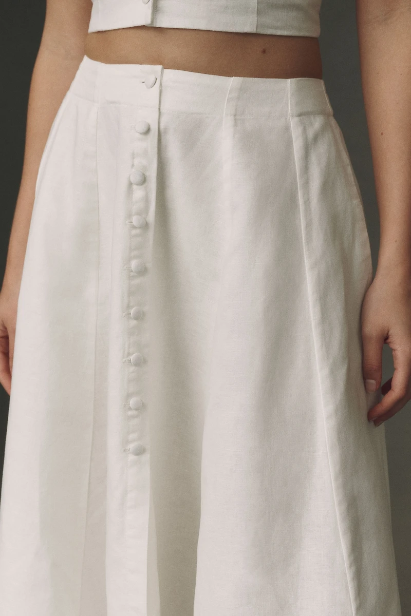 V. Chapman Ashton Halter-Neck Top and Midi Skirt Set