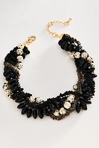 By Anthropologie Layered Bead Cluster Necklace