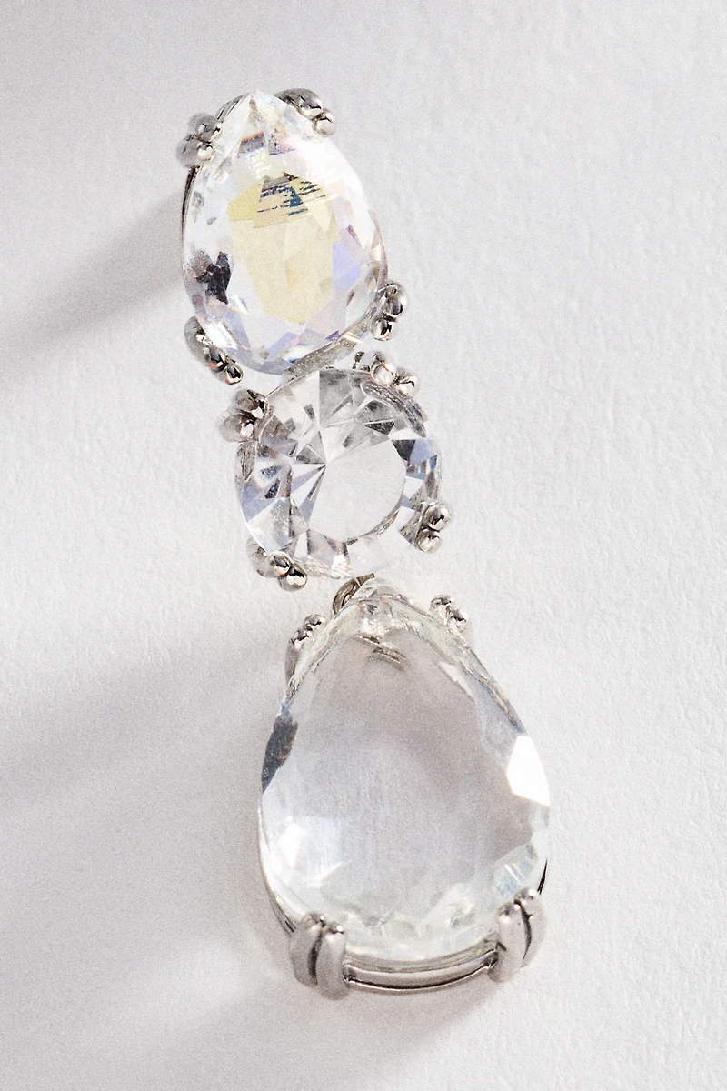Gradient Crystal Drop Earrings