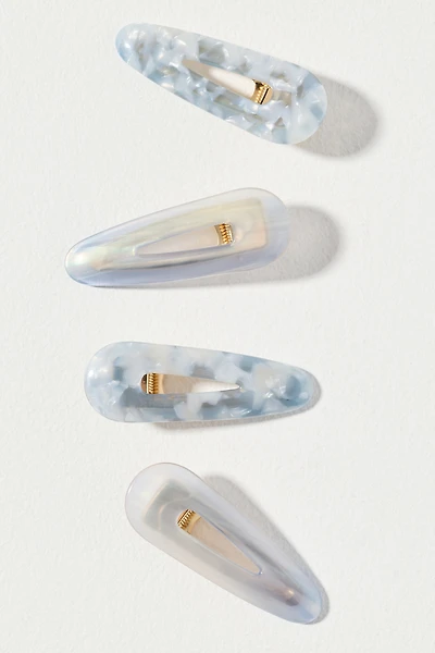 By Anthropologie Marbled Hair Clips, Set of 4