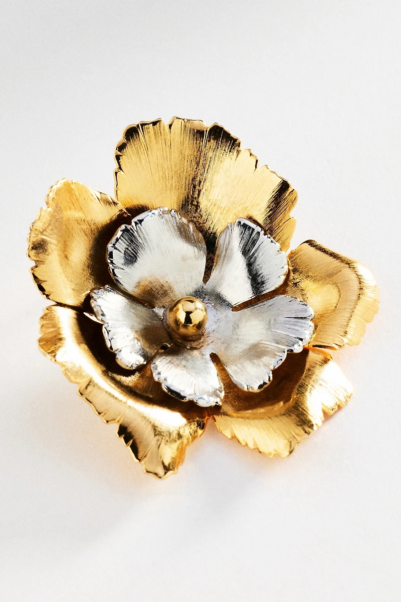 Lelet NY Eden Floral Mixed Metal Earrings
