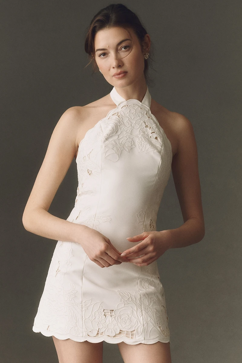 BHLDN Cutwork Mini Dress