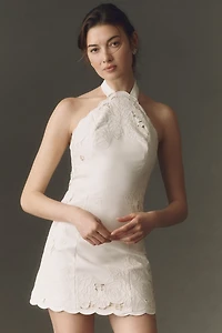 BHLDN Cutwork Mini Dress