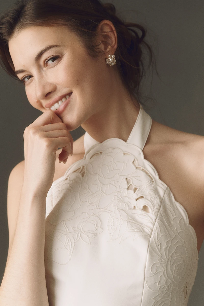 BHLDN Cutwork Mini Dress