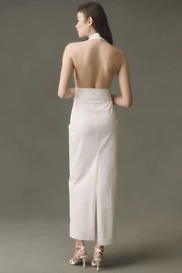 Shona Joy Campbell Halter Maxi Dress