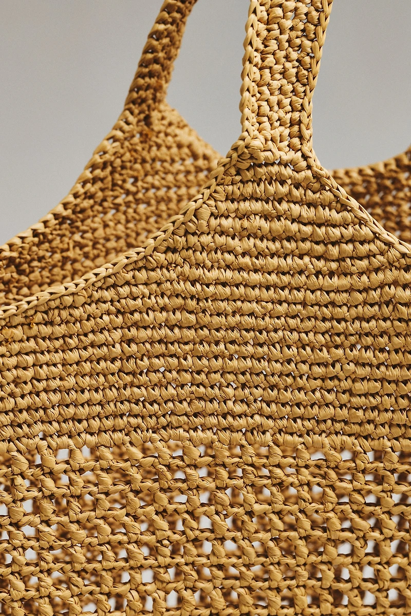 By Anthropologie Woven Slouchy Tote Bag