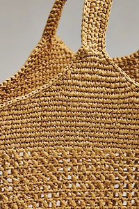 By Anthropologie Woven Slouchy Tote Bag