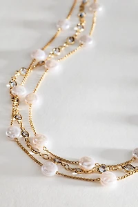 Ettika Dressed in Pearls Layered Necklace