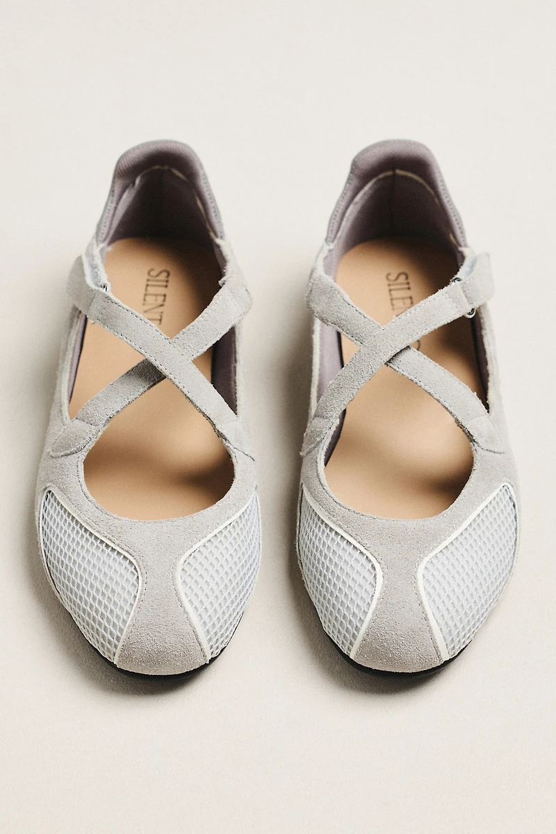 Silent D Arona Cross-Strap Flats