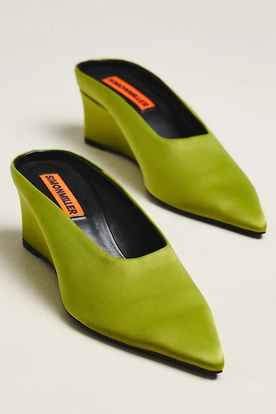SIMONMILLER Gala Pointed-Toe Wedge Mules