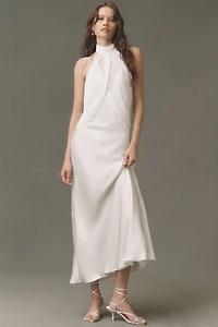BHLDN Halter Maxi Slip Dress