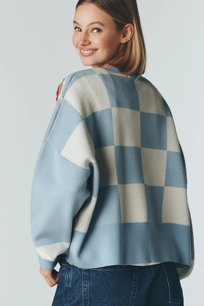 Maeve Girl Dinner Front-Tie Cardigan Sweater