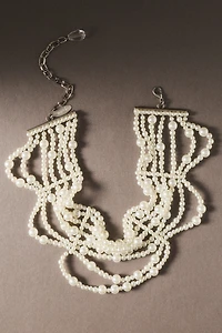 Twigs & Honey Pearl Draped Choker Necklace