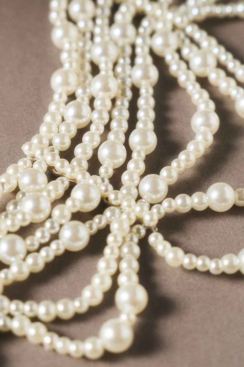 Twigs & Honey Pearl Draped Choker Necklace