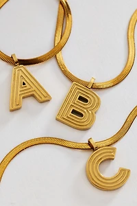Water Resistant Initial Necklace